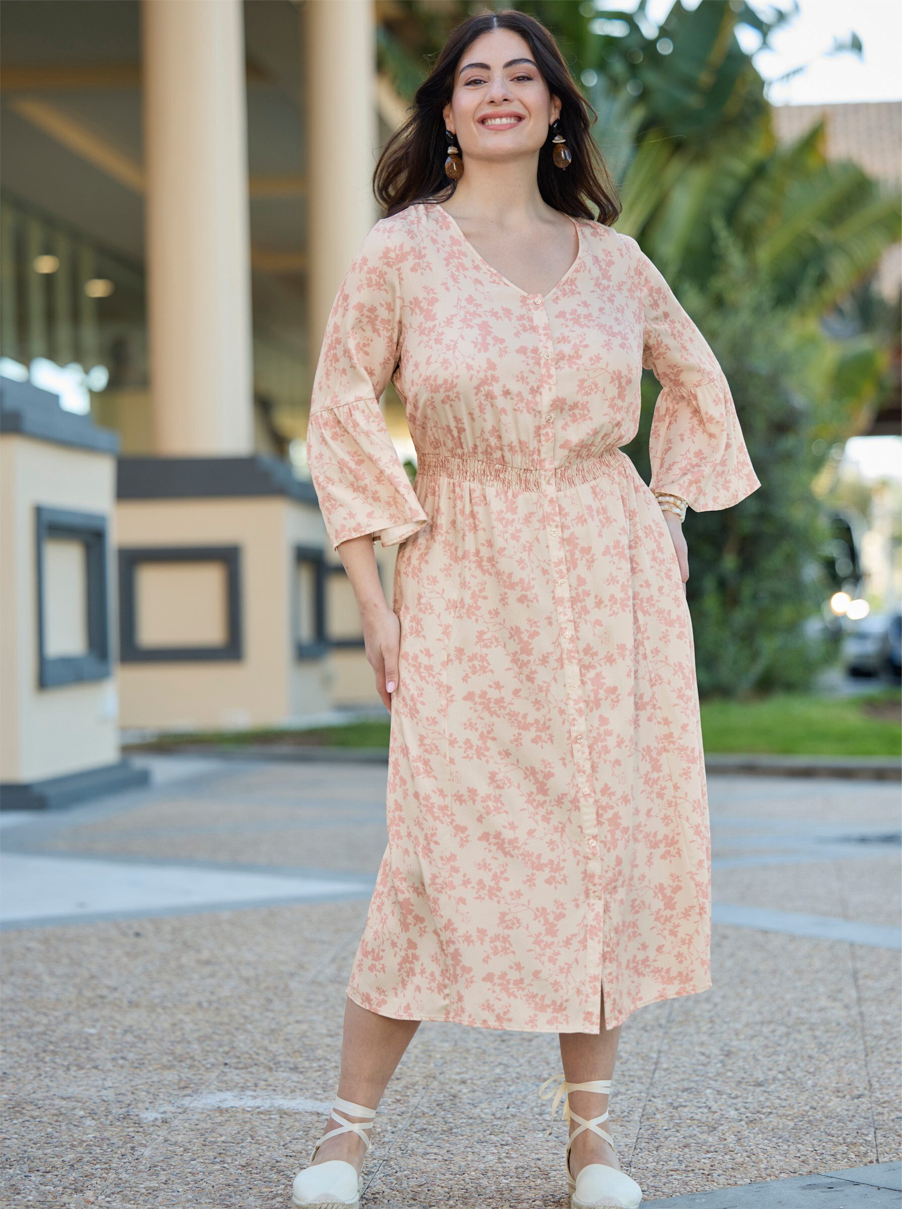 Etuikleid Kleid 3/4-Arm