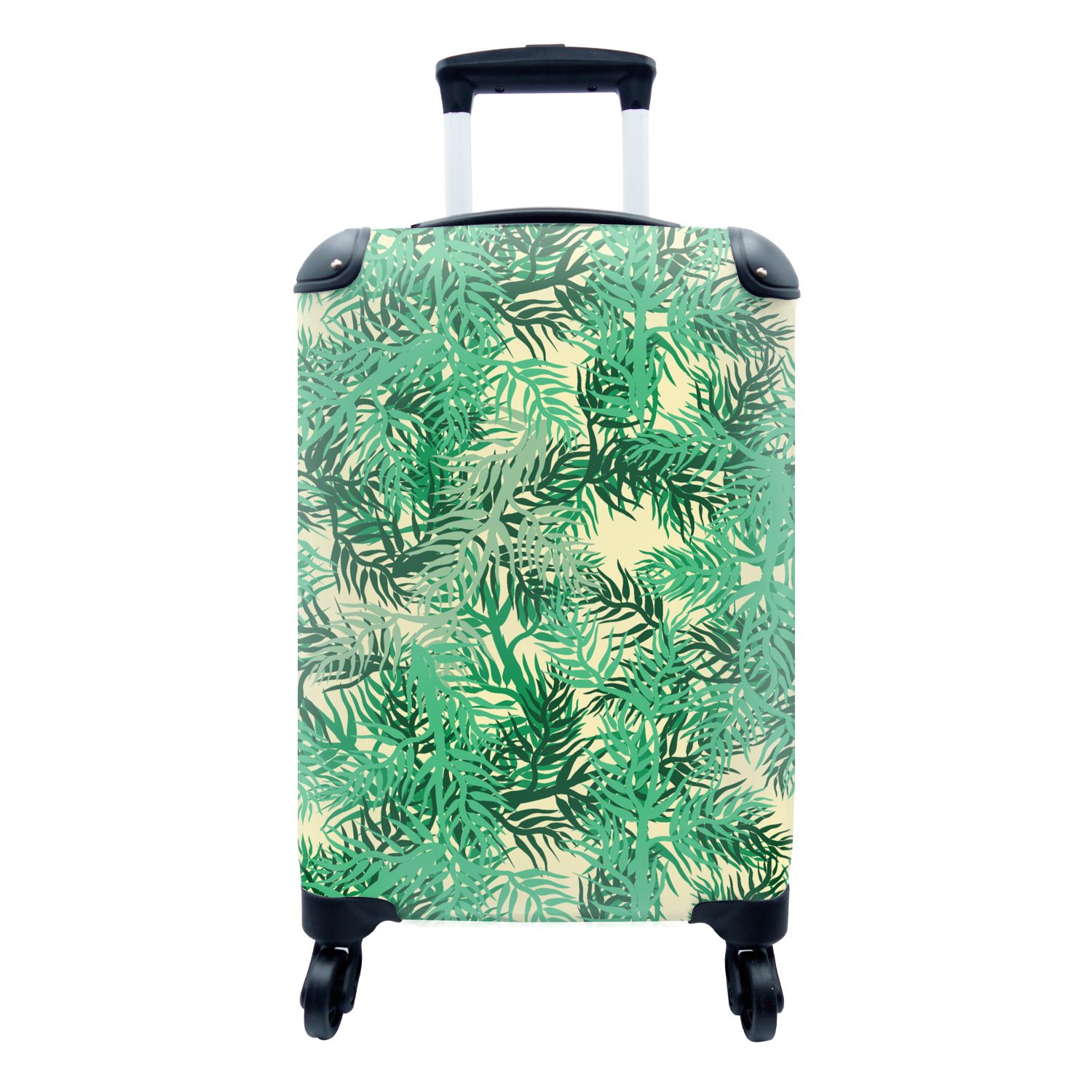 MuchoWow Handgepäckkoffer Dschungel - Muster - Camouflage, 4 Rollen, Reisetasche mit rollen, Handgepäck für Ferien, Trolley, Reisekoffer