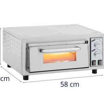 Royal Catering Pizzaofen Pizzaofen Flammkuchenofen Pizzabackofen 1 Kammer 2.200 W Ø 35 cm