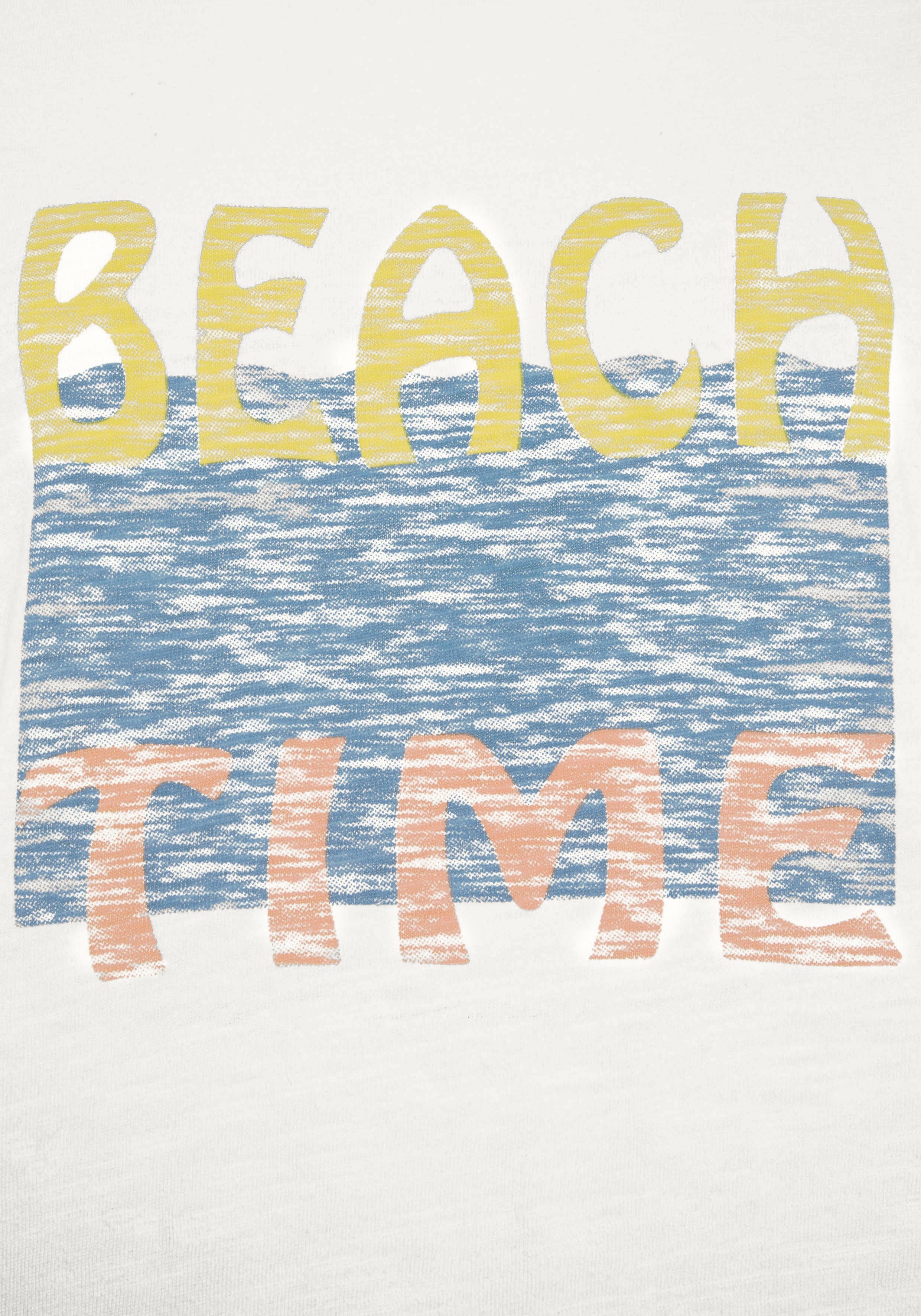 Beachtime T-Shirt (Packung, mit Drucken verschiedenen 2-tlg) zwei