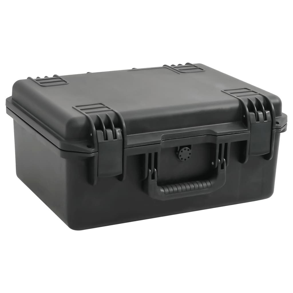 vidaXL Koffer Koffer für Flugreise Tragbar Schwarz 49x38x23 cm PP