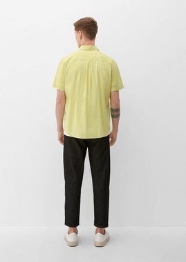 s.Oliver Kurzarmhemd Regular: Kurzarmhemd aus Baumwolle