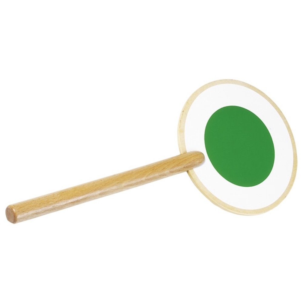 goki Spielzeug-Polizeikelle Signalkelle Polizei Feuerwehr Holzkelle, (Set, 1-tlg., 1), Die Kelle hat eine rote und eine grüne Seite!