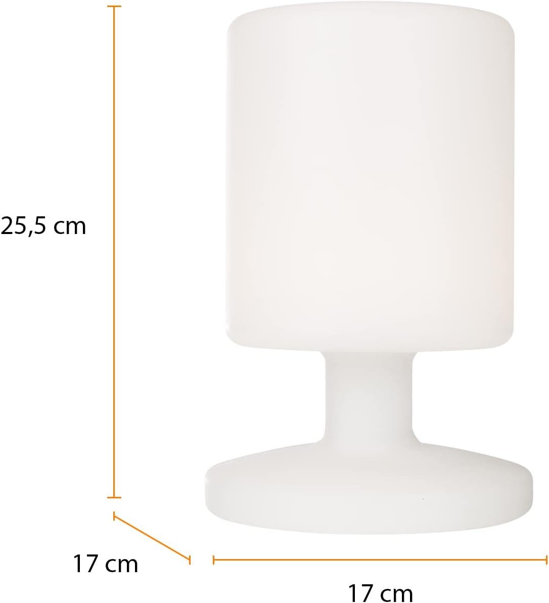 smartwares Campingtisch Smartwares 5000.472 LED-Tischleuchte – Drahtlos – Akku – 5 W – Kunstst, Inkl. LED, 5000.472