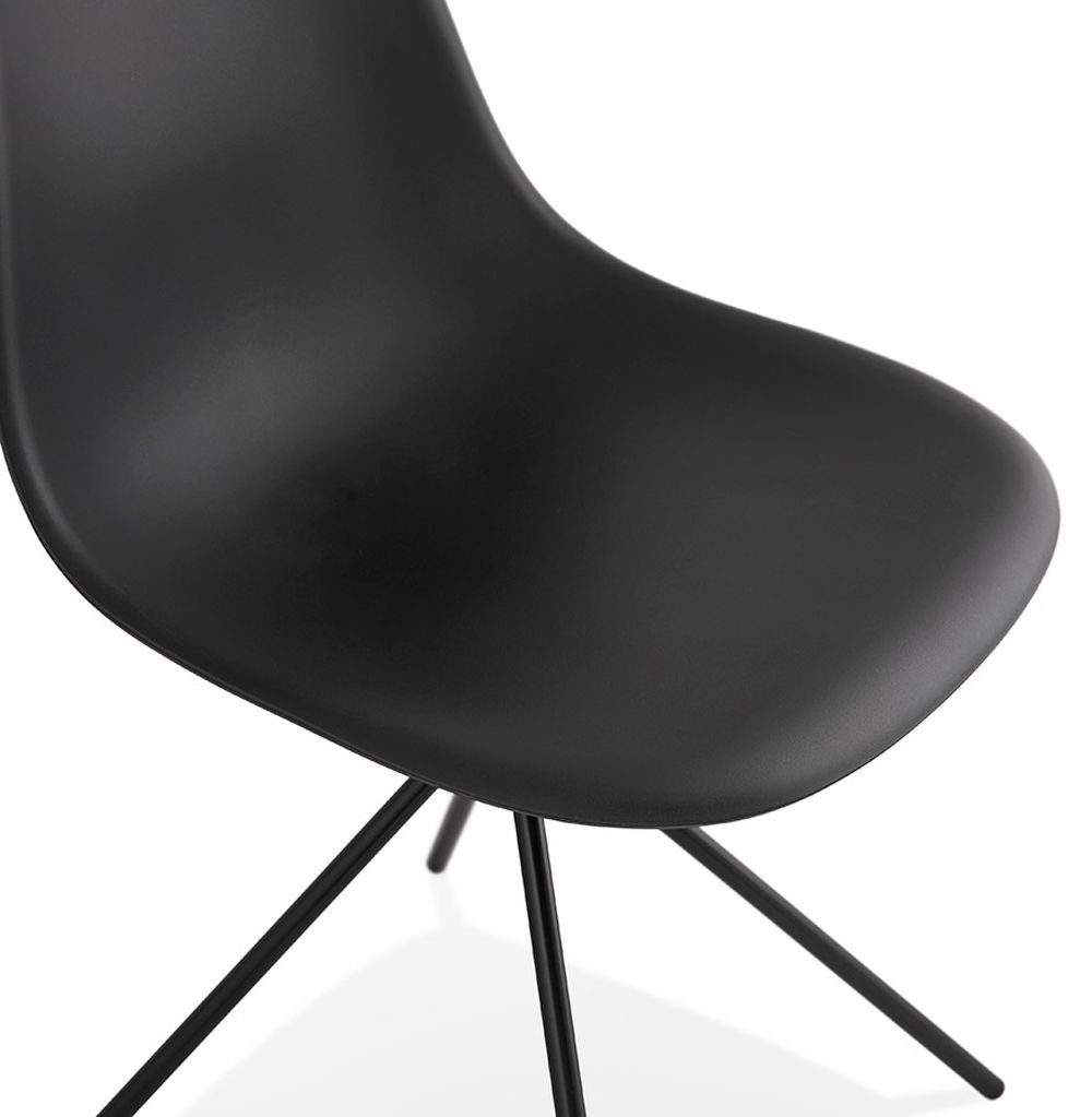Esszimmerstuhl (black) 46 Polym Schwarz Plastic VIKTORIA DESIGN KADIMA x Stuhl
