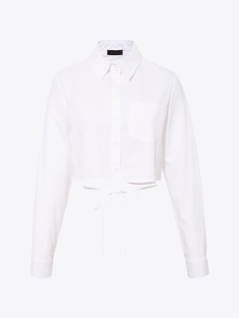 Rivus Frackhemd Hemdbluse damen - Sommerliche Damen Bluse, Festliche Longbluse Tunika