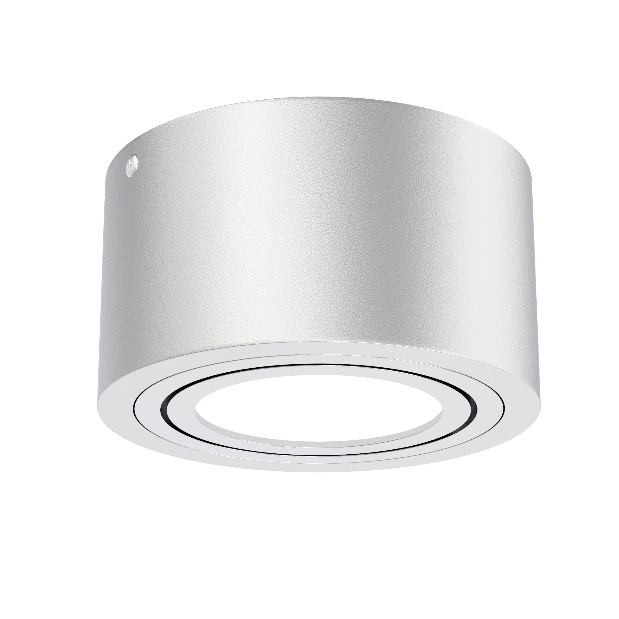 Briloner Leuchten Aufbauleuchte 7121-014, LED fest verbaut, Warmweiß, Reflektor schwenkbar, silber, LED, Warmweiß 3000K, 5W - 470 lm