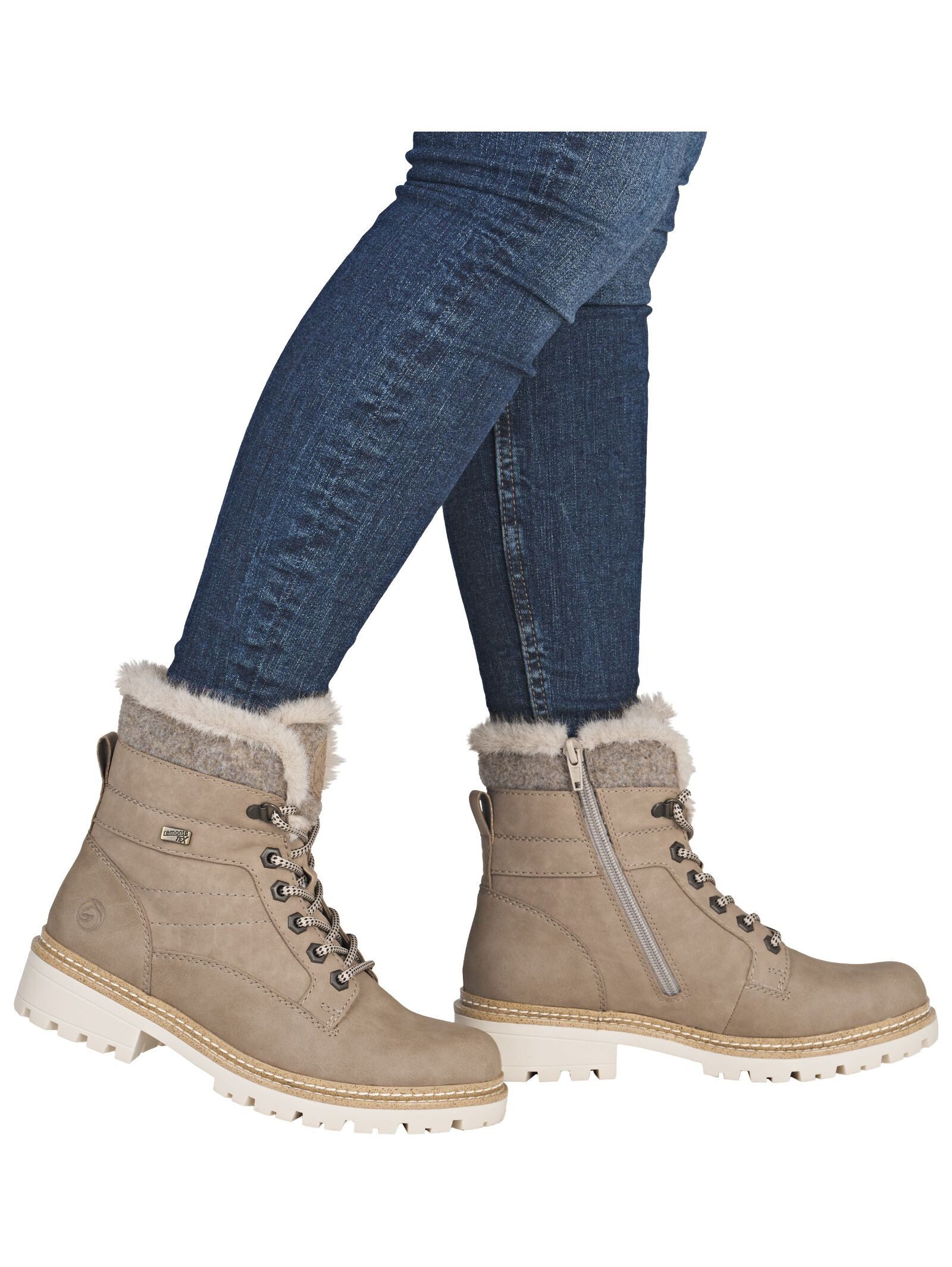 Remonte Remonte Stiefelette Lederimitat/Textil Schnürstiefelette