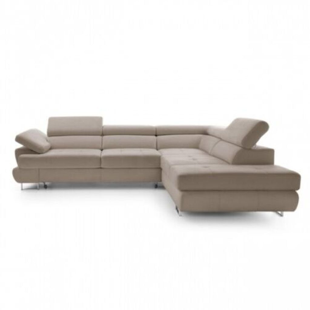 JVmoebel Ecksofa Multifunktions Garnitur Textil Sofa Ecksofa Sitz Wohnzimmer Ecke Grau