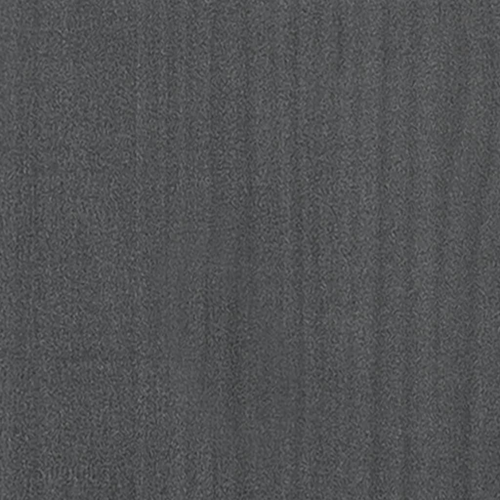 Bücherregal Kiefern-Massivholz, LxBxH: Metall in möbelando cm, Grau 30x100x70 3007028, aus