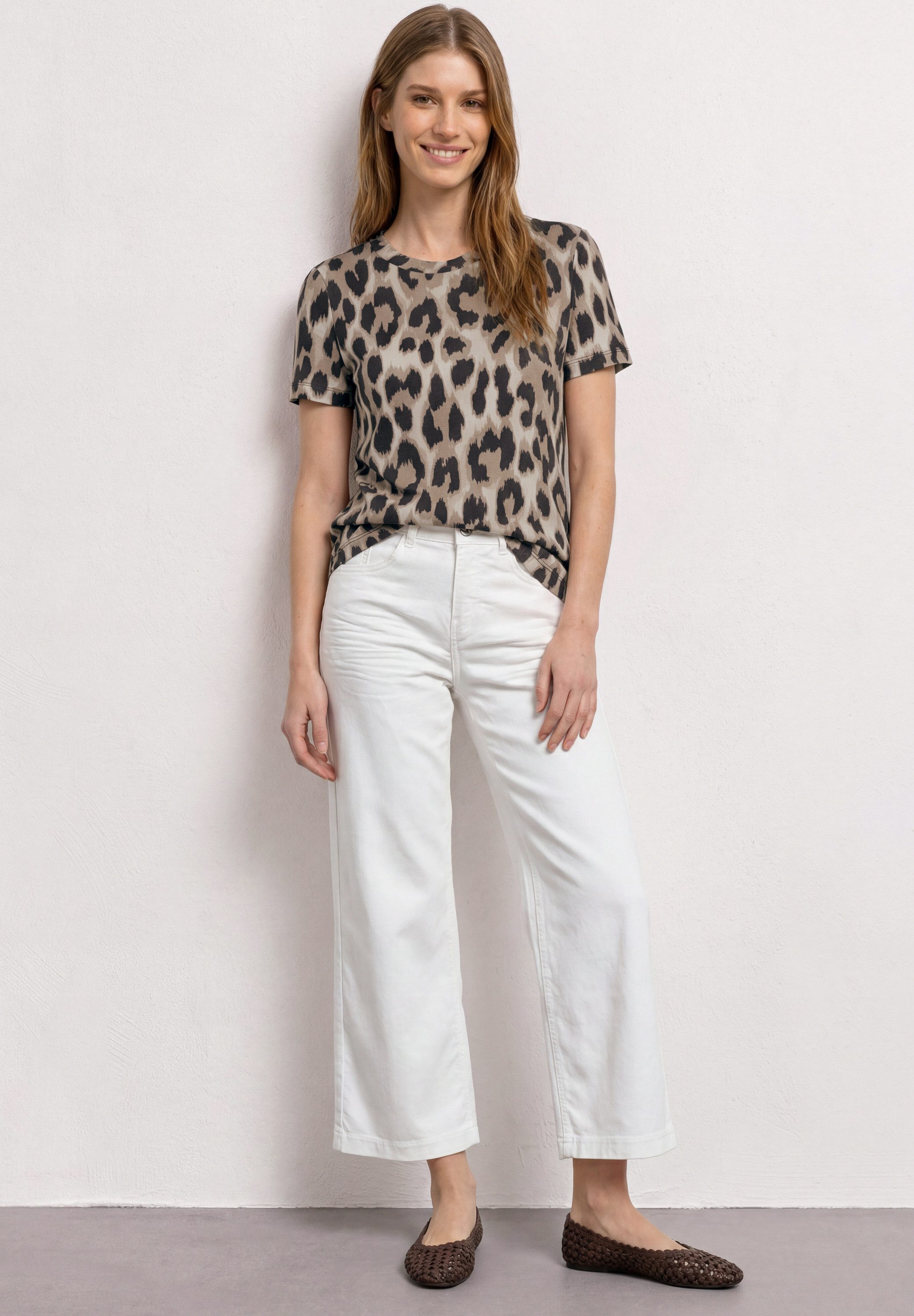 STREET ONE T-Shirt im angesagten Leo-Look