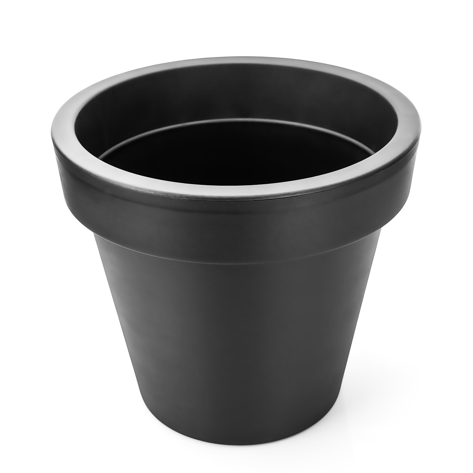BgDean Blumentopf 2x Pflanzkübel XXL ø 60 cm anthrazt wetterfester