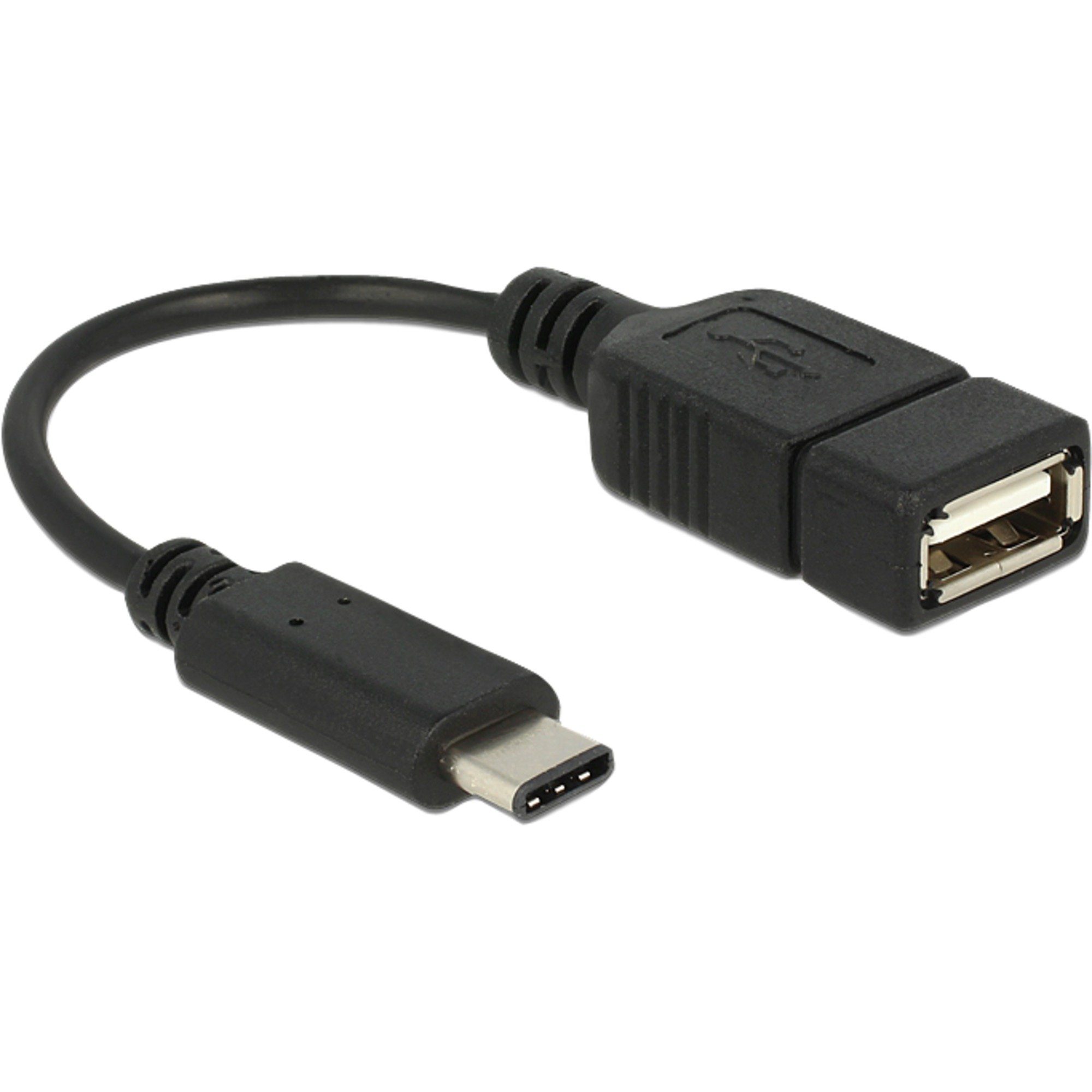 DeLOCK USB 2.0 Adapter, USB-C Stecker > USB-A Computer-Kabel