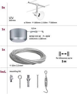 Paulmann LED Deckenleuchte Sheela, ohne Leuchtmittel, GU 5,3