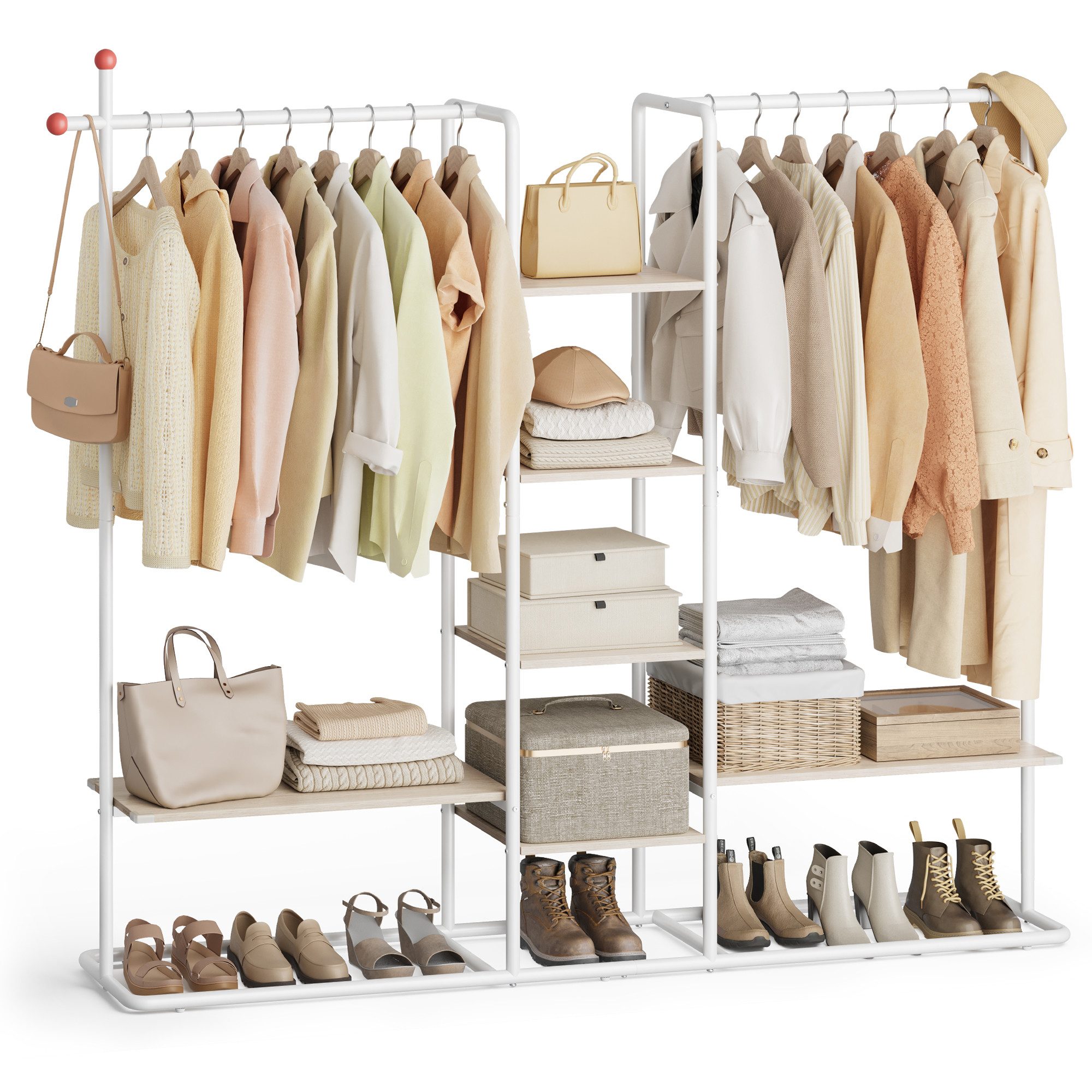 SONGMICS HOME Kleiderständer, Garderobenständer, offener Kleiderschrank, Ha günstig online kaufen