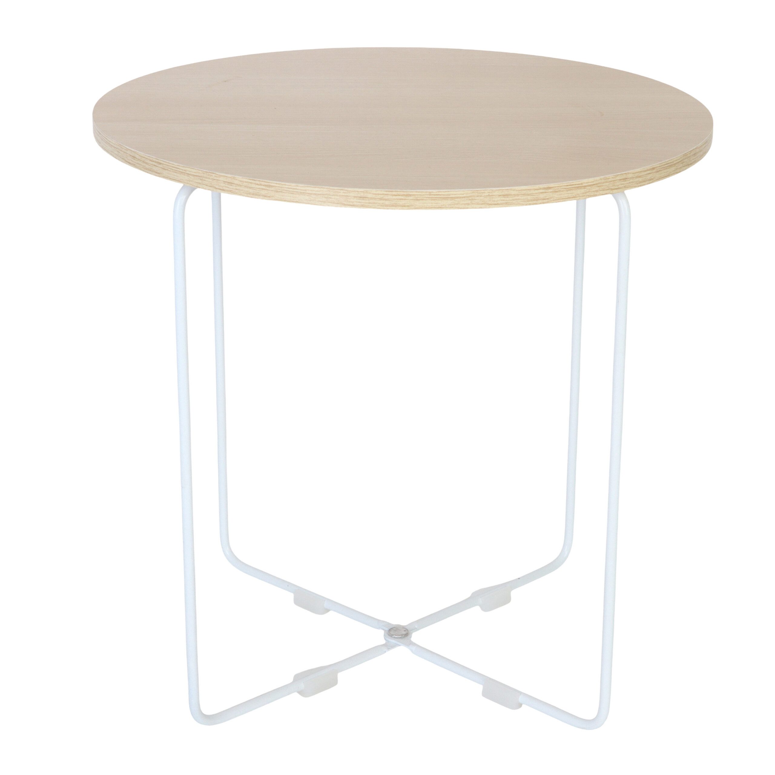 relaxdays Beistelltisch Skandi-Design (1-St), rund