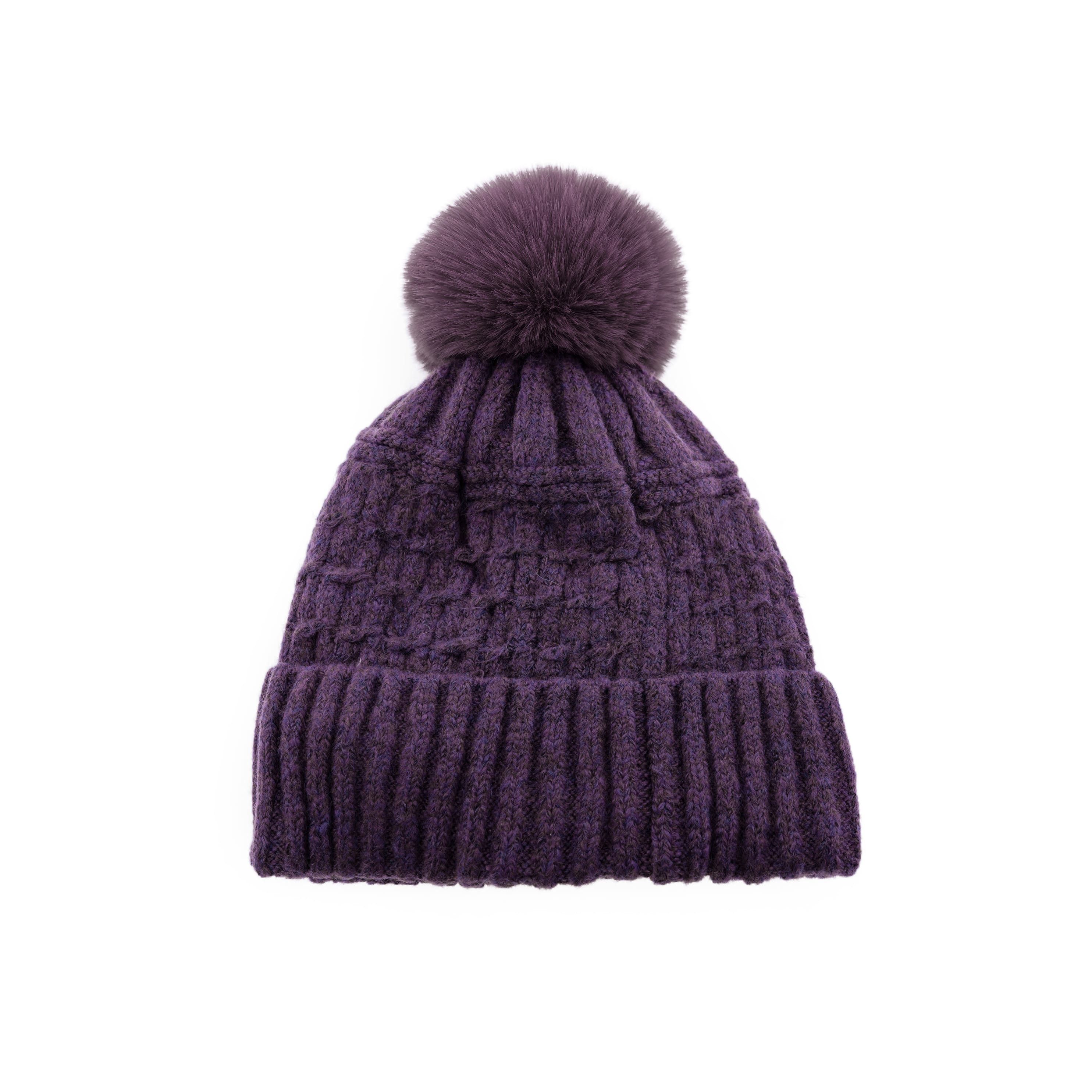 Faera Bommelmütze Wintermütze mit Bommel Stylisch und Warm für die kalte Jahreszeit