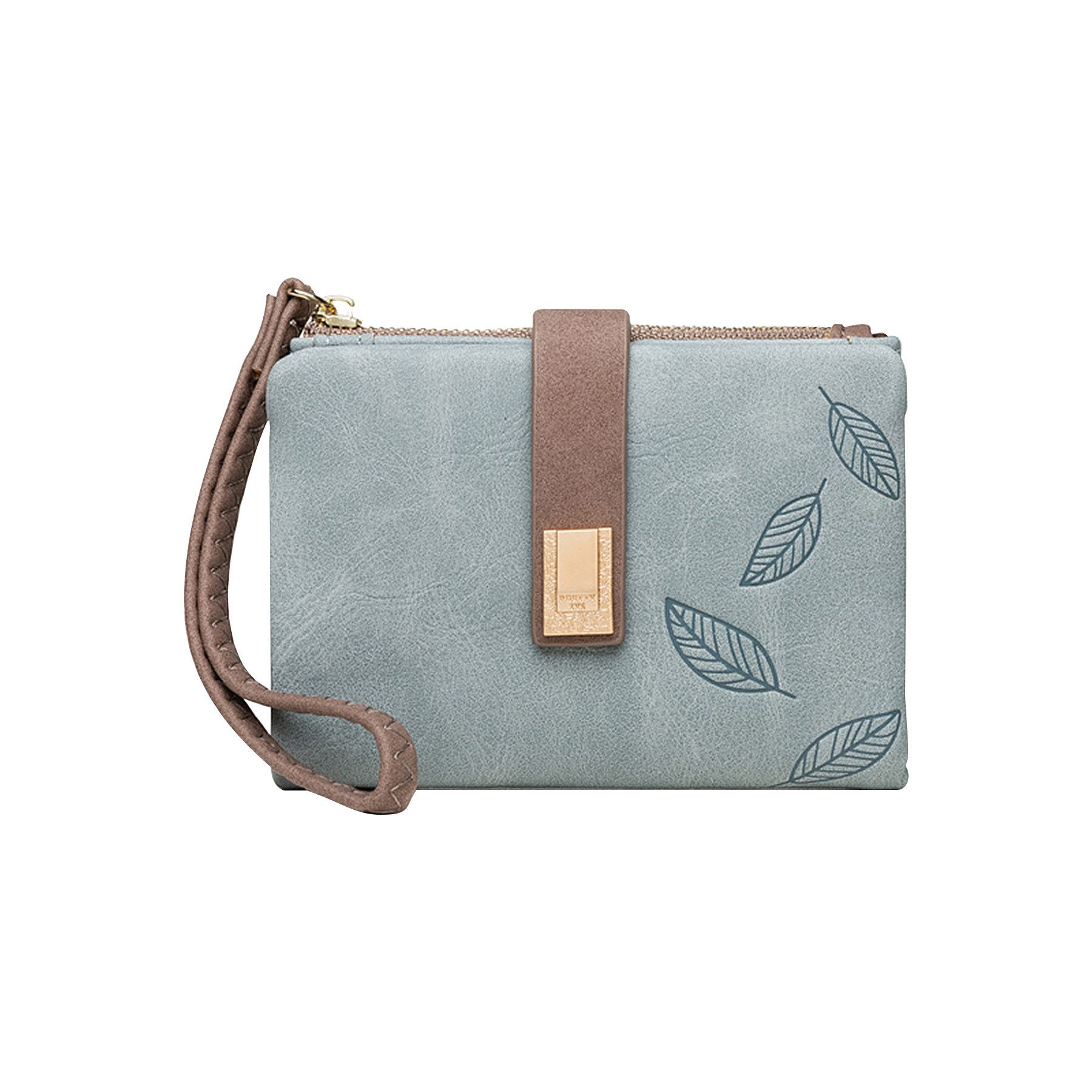 Mutig Geldbörse Geldbörse Damen PU Leder Portemonnaie mit Münzfach und Reiß günstig online kaufen