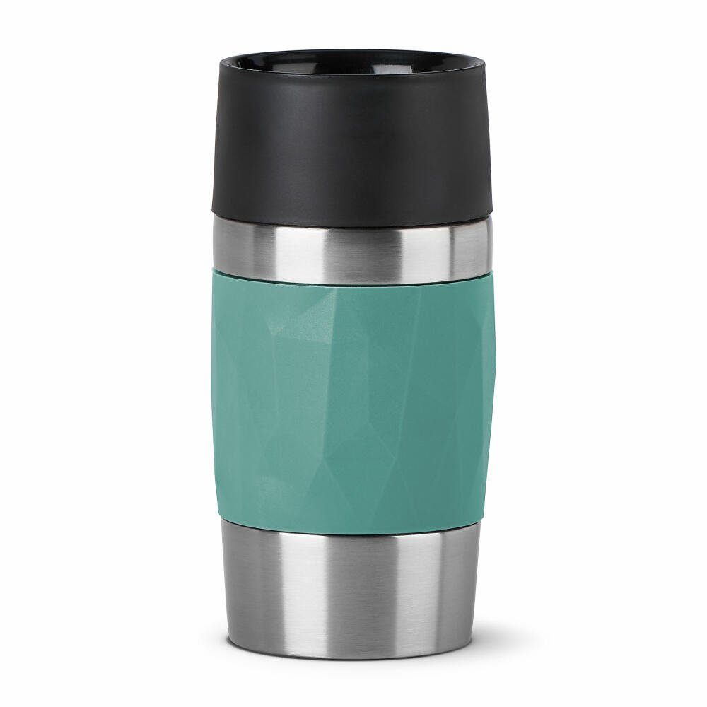 Emsa Thermobecher Travel Mug Compact Petrol 300 ml, Edelstahl