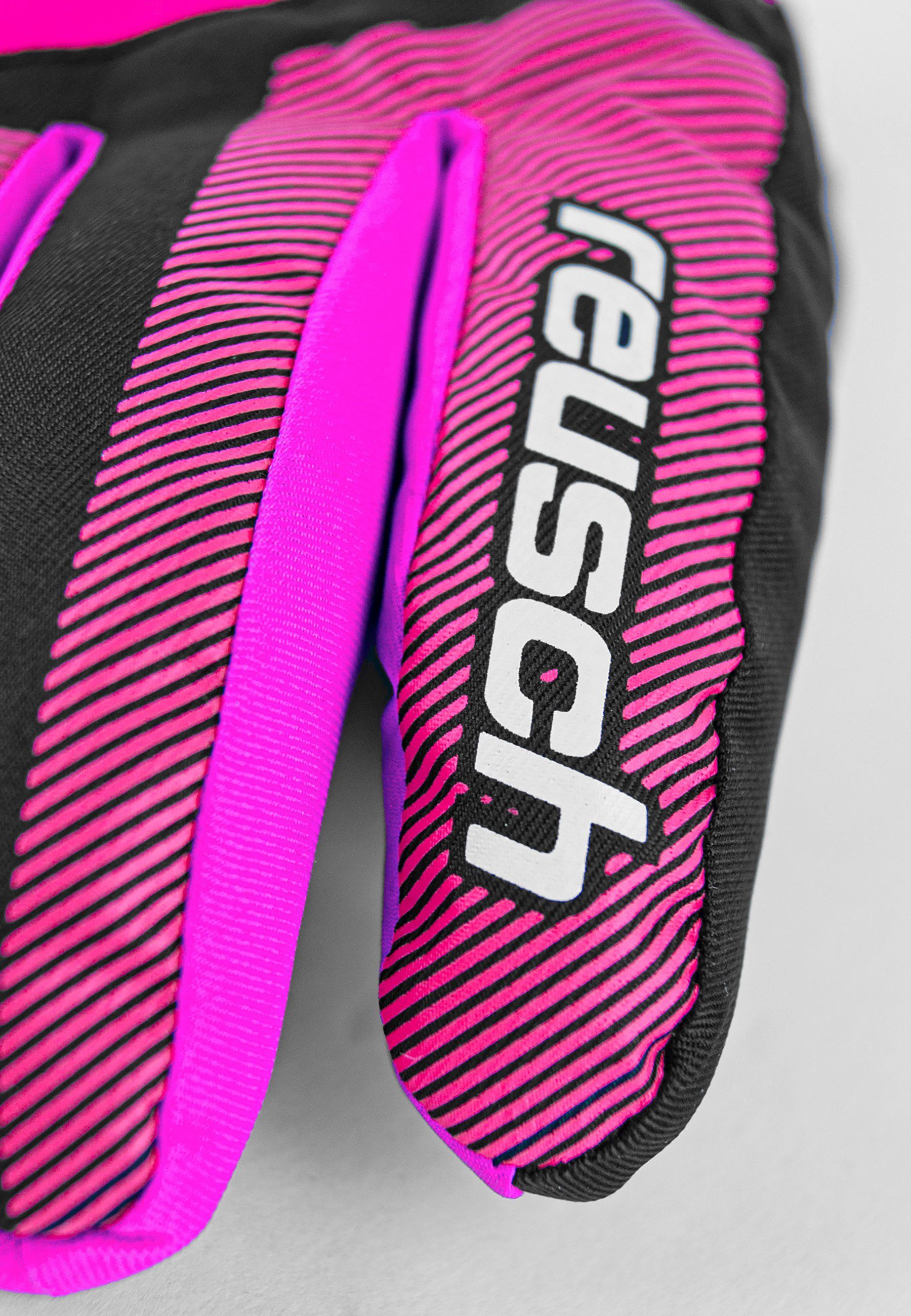 Reusch pink-schwarz R-TEX Duke in sportlichem Junior Skihandschuhe Design XT