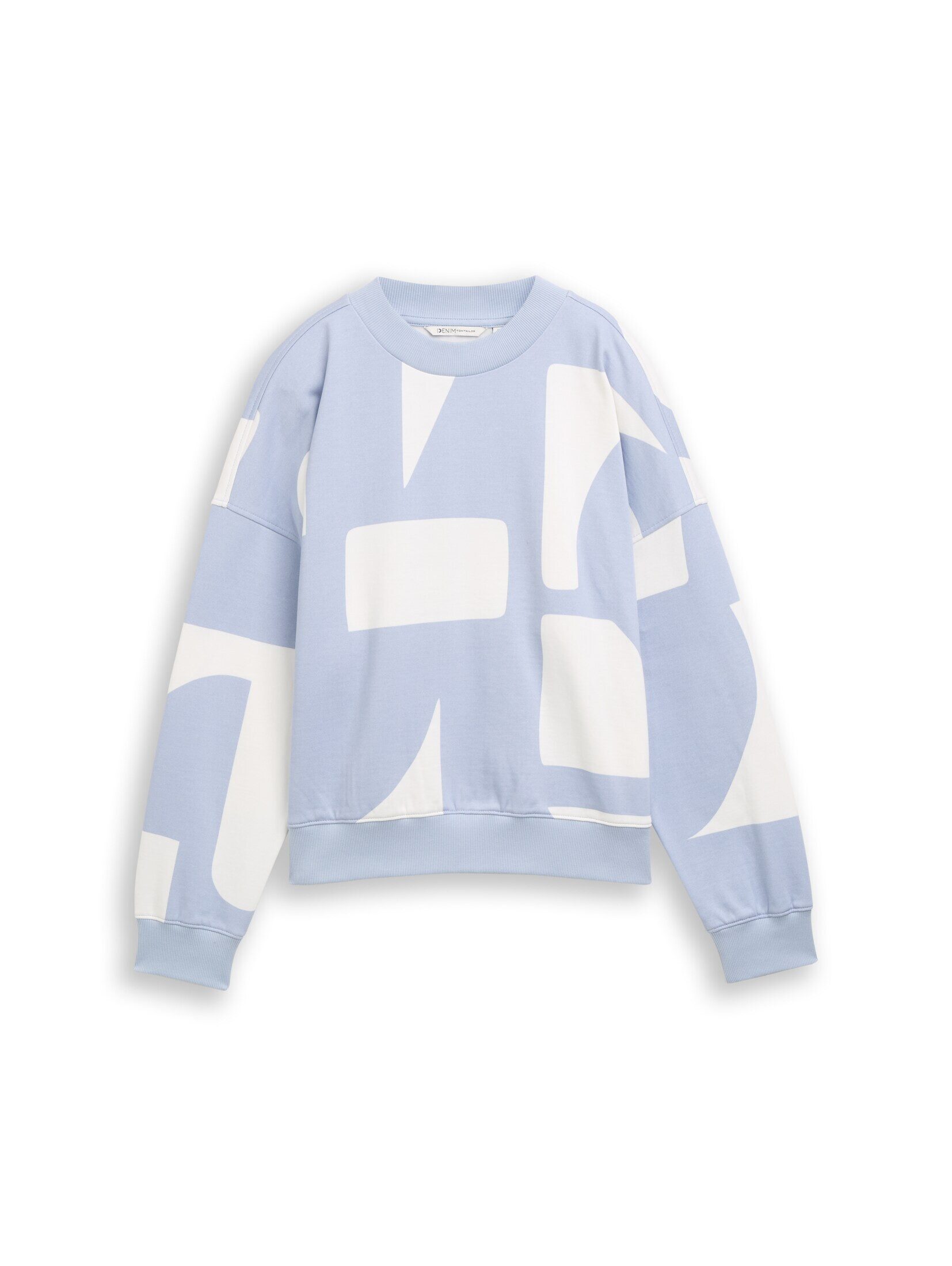 TOM TAILOR Denim Sweatshirt Strick & Sweatshirts Loose Fit Sweatshirt mit Muster