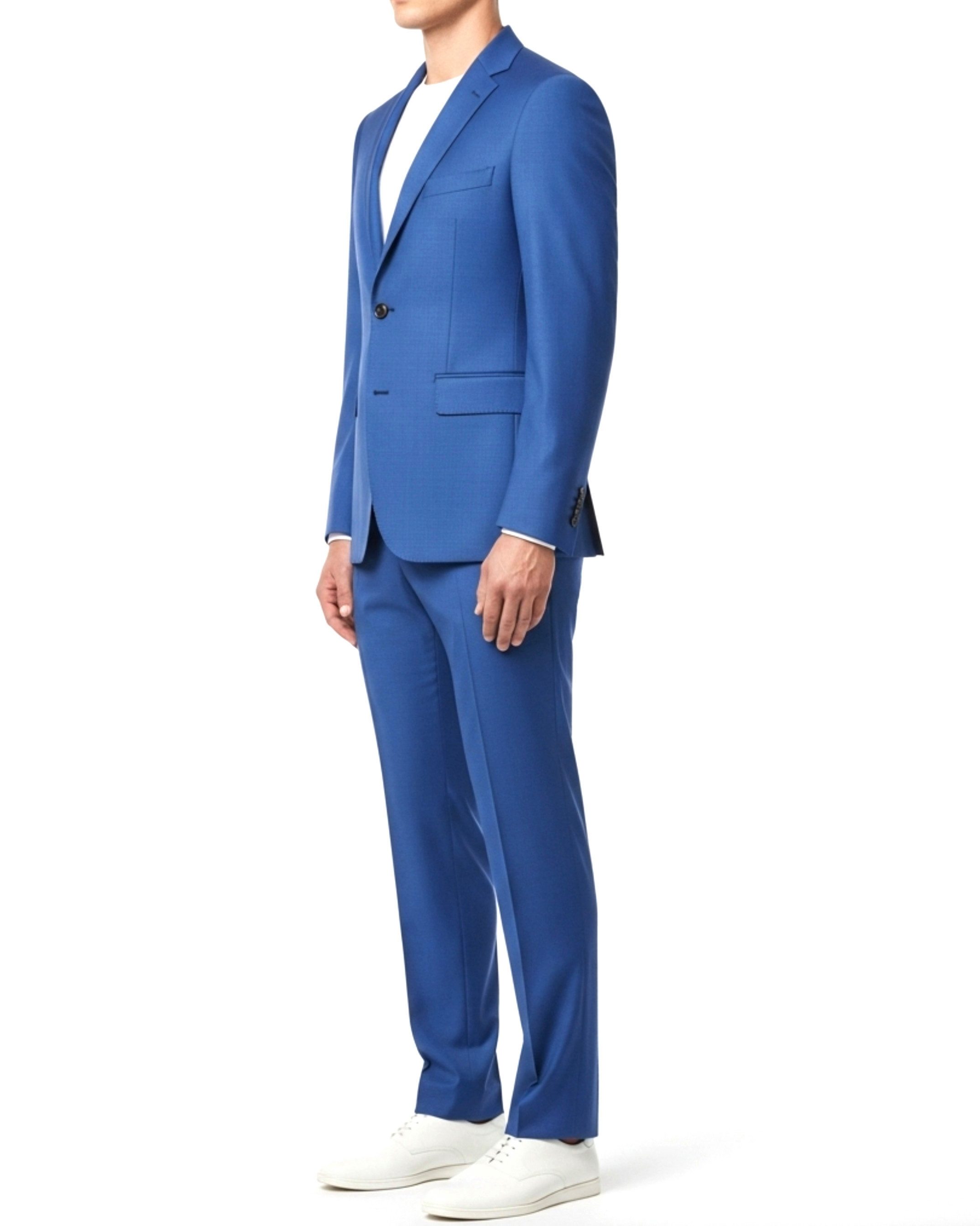 Keskin Collection Anzug Keskin Collection Anzug Schwarz Blau Grau Royalblau 2teilig Slim Fit (Sakko Hose)