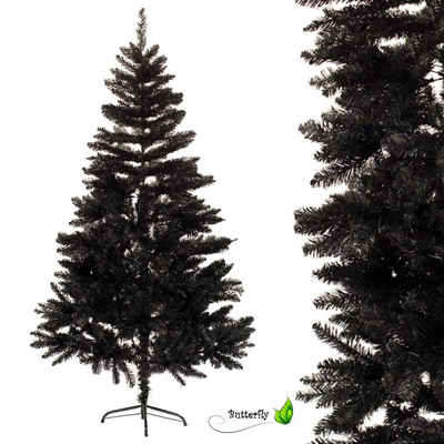Creativery Künstlicher Weihnachtsbaum, Tannenbaum künstlich 180cm, schwarz