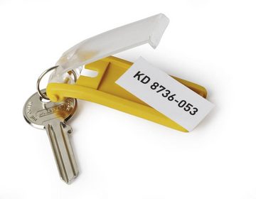 DURABLE Schlüsselanhänger Set KEY, Durable 194927 Schlüsselanhänger Key Clip, 24 Stück, einfach aufklappe
