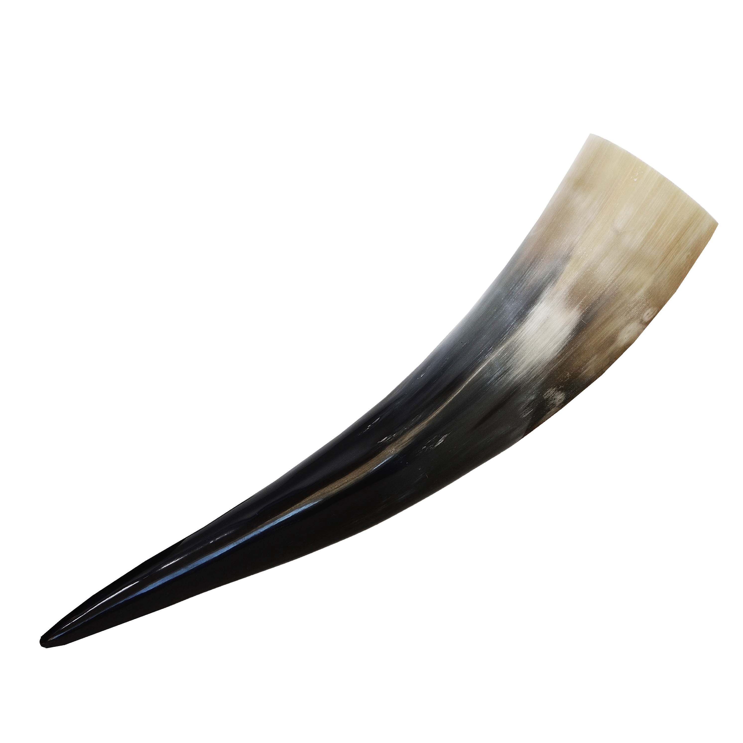 MystiCalls Becher Trinkhorn ca. 200 - 290 ml Fassungsvolumen Horn Mittelalter Metbecher, 1-tlg., Horn, Lebensmittelecht versiegelt
