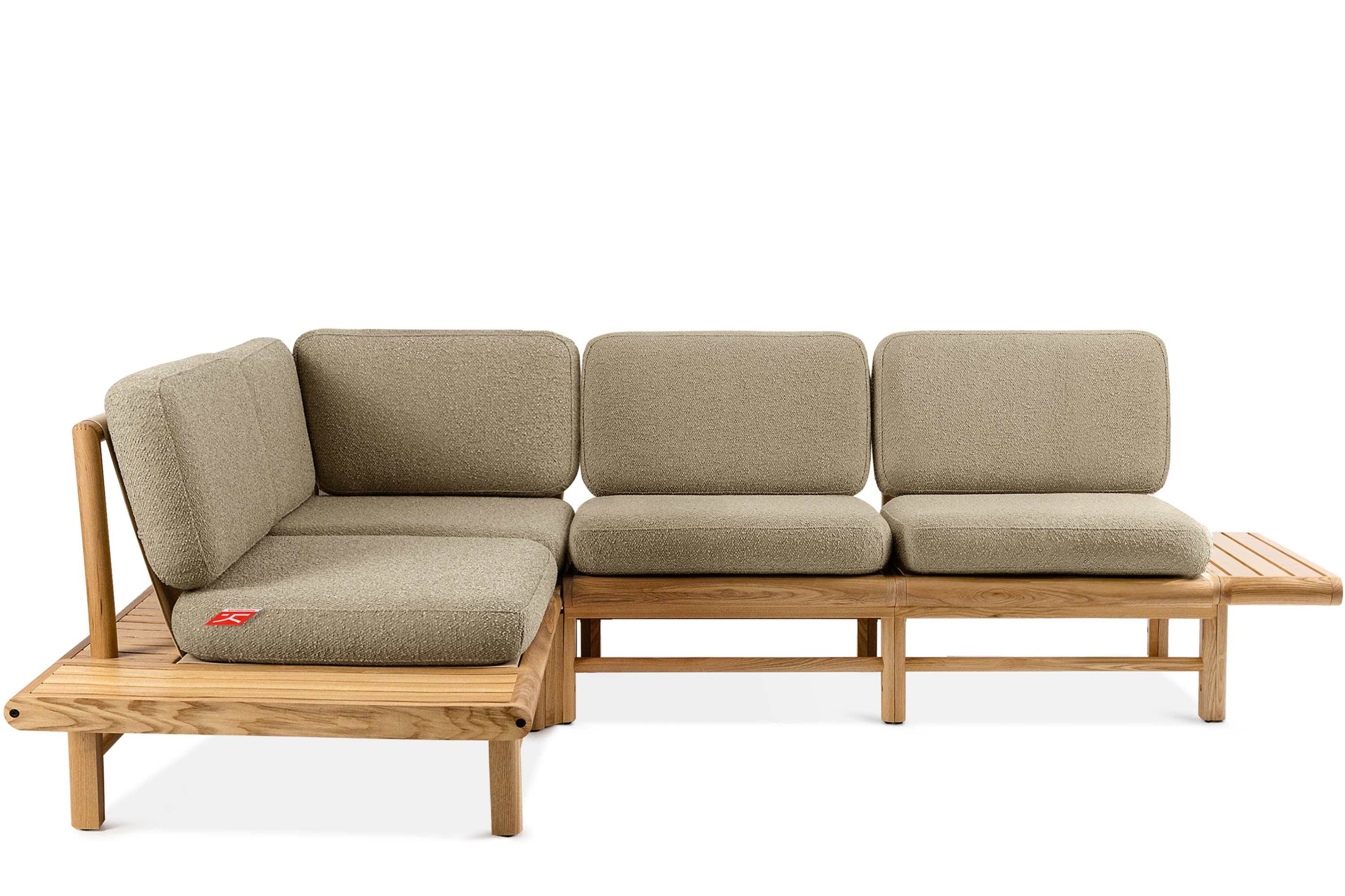 KONSIMO® Loungesofa ATREDA Garten-Ecksofa links, Loungesofa Gartenmöbel, hergestellt in der EU