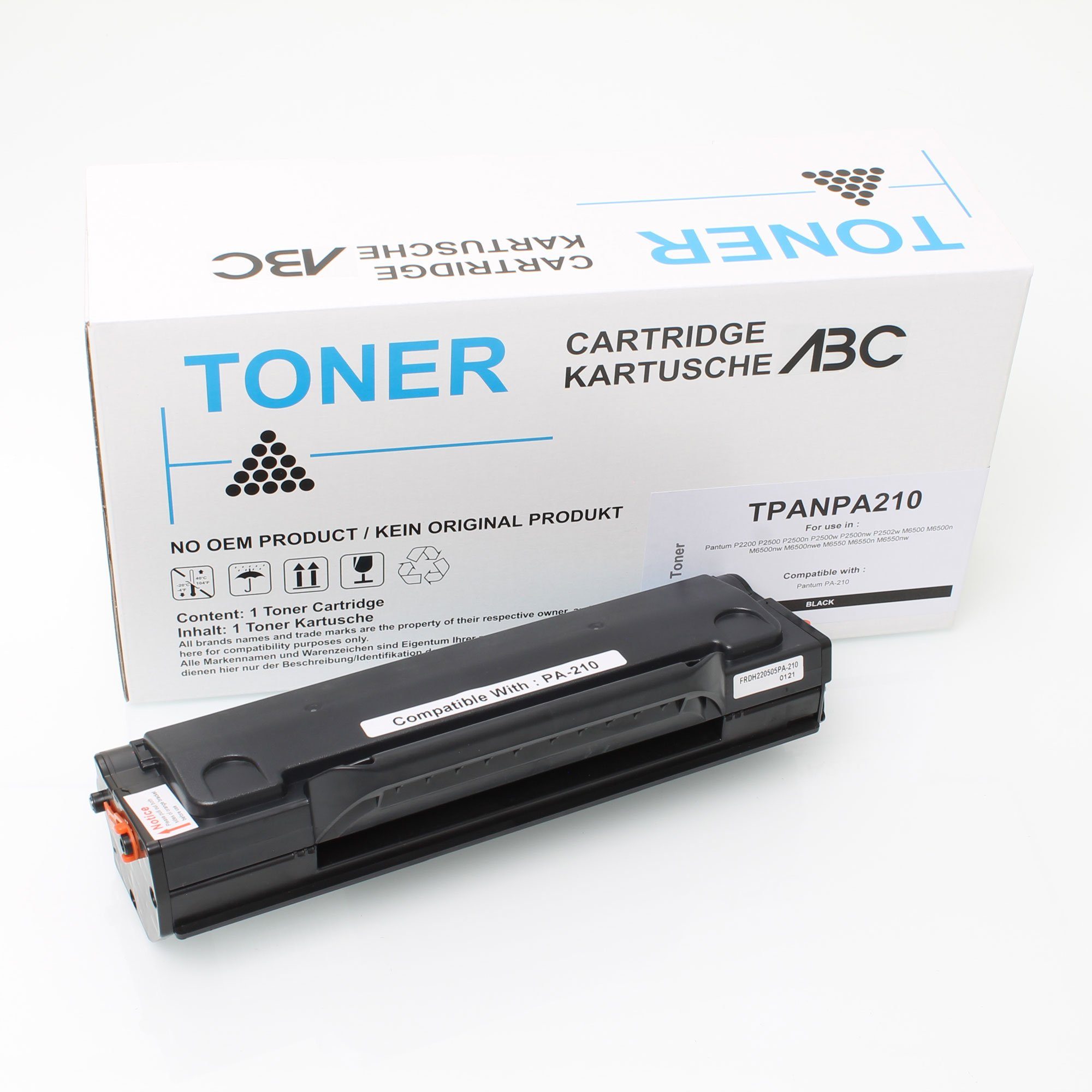 ABC Tonerkartusche, Kompatibler Toner für Pantum P2200 P2500 P2500n P2500w P2500nw