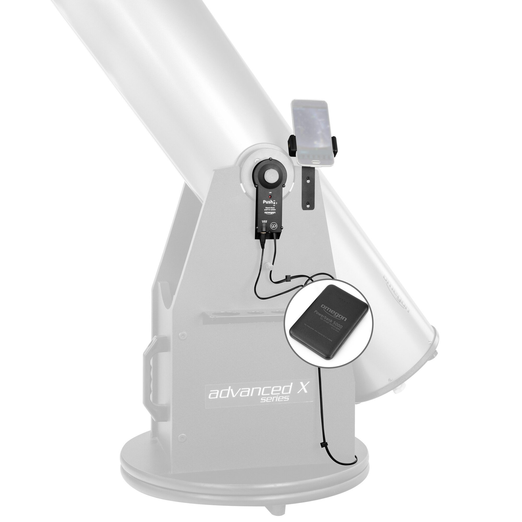 Teleskop Omegon Push+ Go Standalone-Encoder-System