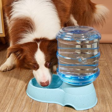 Rnemitery Futterspender Haustier Automatischer Wasserspender&Futterautomat für Hunde Katzen