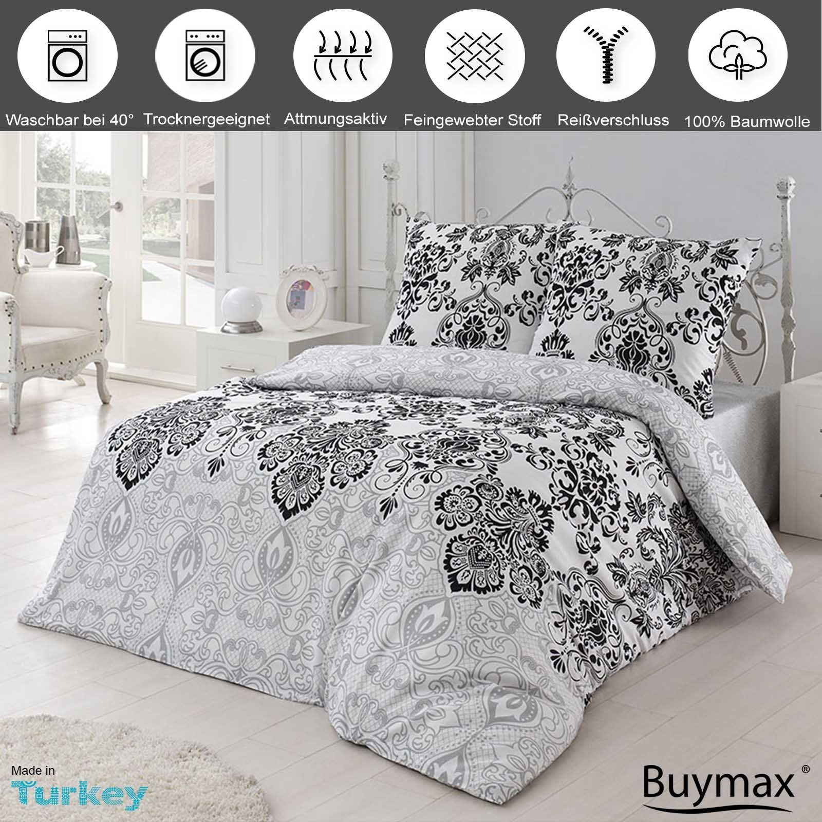 Buymax Bettwäsche Wendebettwäsche, Bettbezug-Set, Renforcé 100% günstig online kaufen