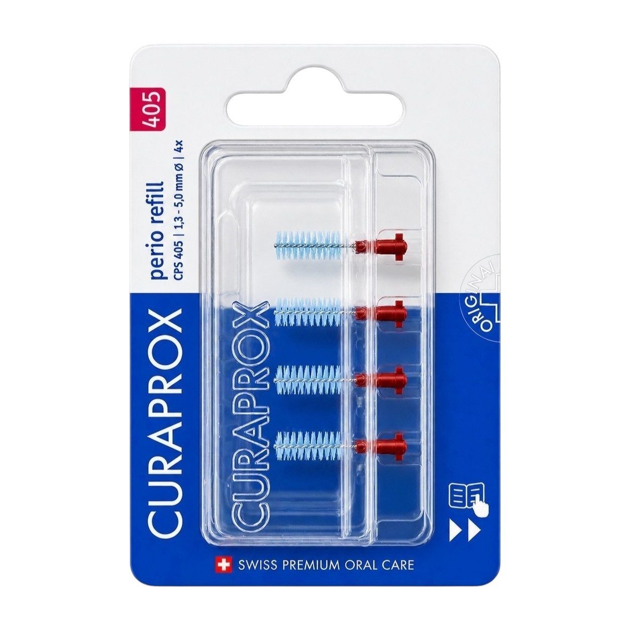 CURAPROX Interdentalbürsten Curaprox CPS 405 Perio Refill Pink 4 Stück