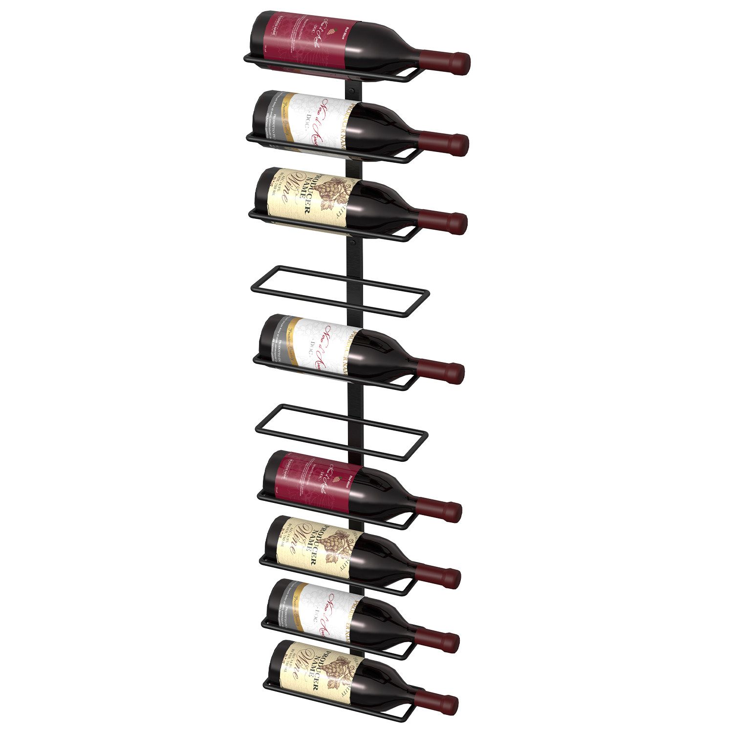 oyajia Weinregal Wand-Weinregal für 10 Weinflaschen, Metall Weinregal 22x8x günstig online kaufen