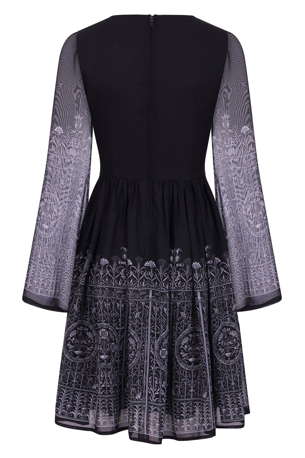 Hell Bunny A-Linien-Kleid Secret Gate Vintage Retro Gothic günstig online kaufen