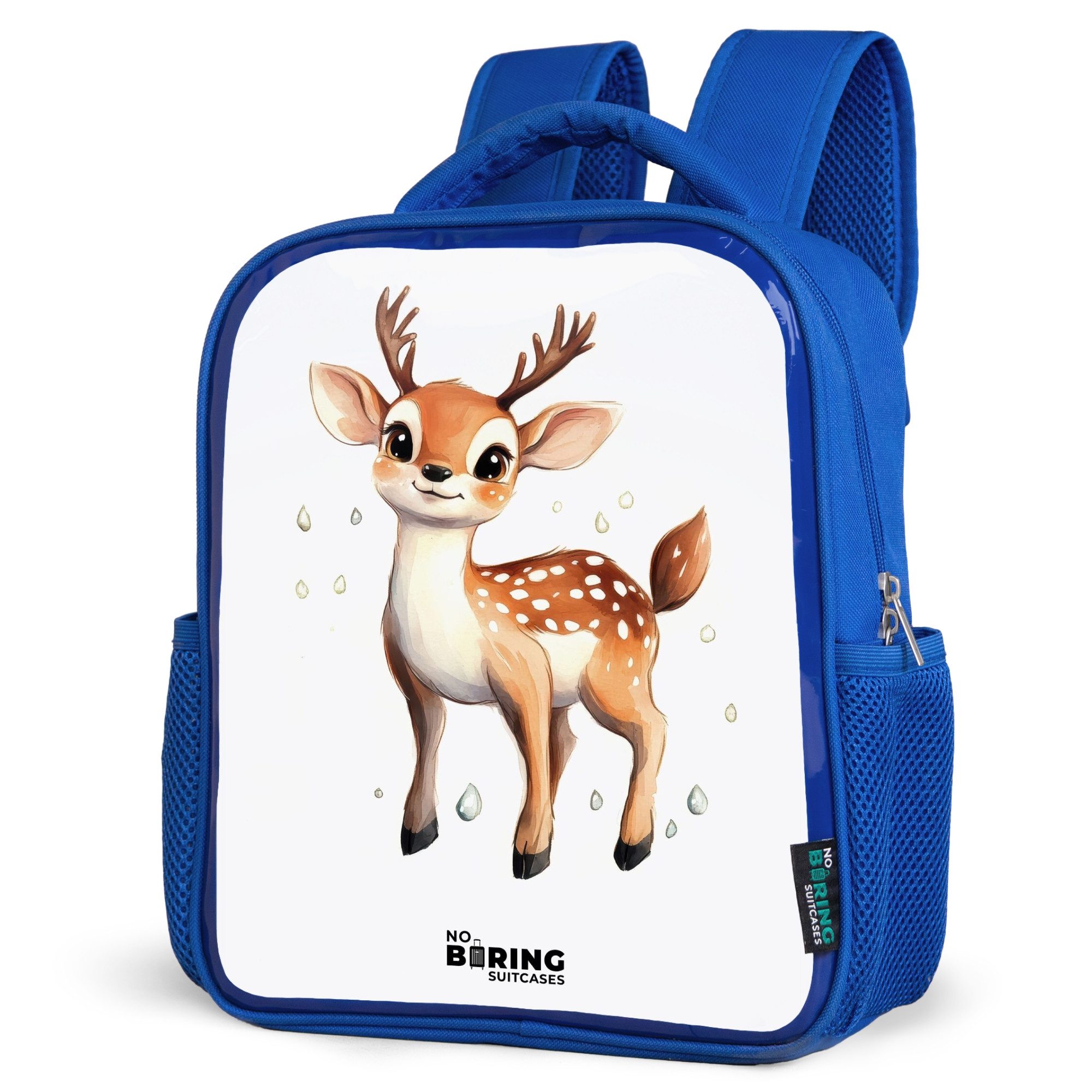 Rucksack Junger Hirsch mit Geweih und weißen Tupfen