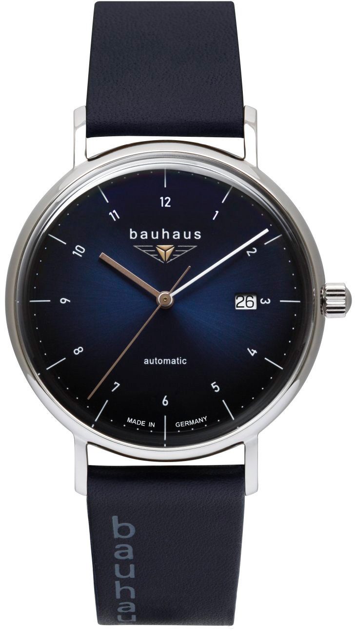 bauhaus Automatikuhr Bauhaus Edition, Sellita Automatik, 2152-3, Armbanduhr, Herrenuhr, Datum, Made in Germany