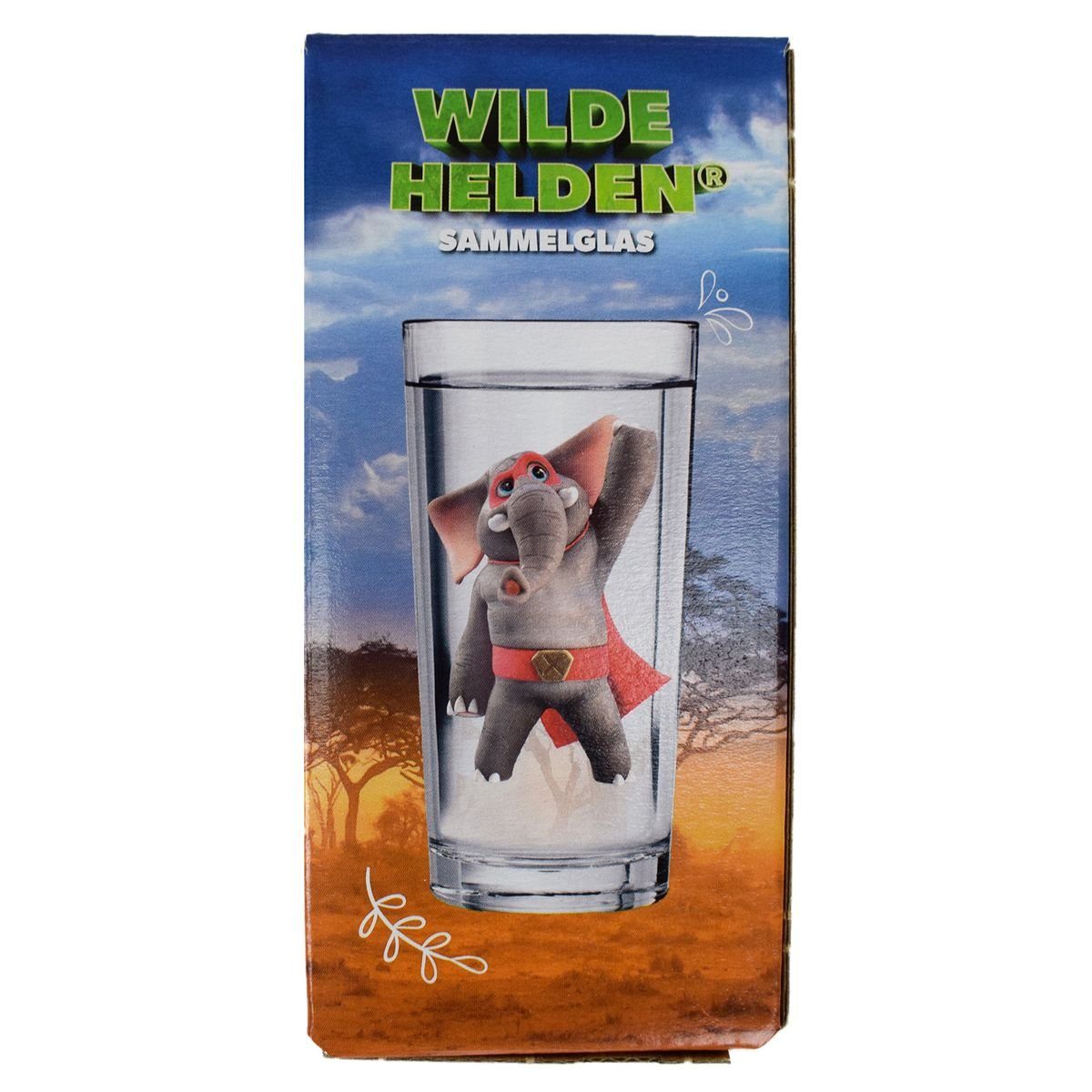 Tasse Kinderglas ca. 270 ml Wilde Helden Trinkglas Motiv wählbar Wasserglas, Glas, Sammelglas