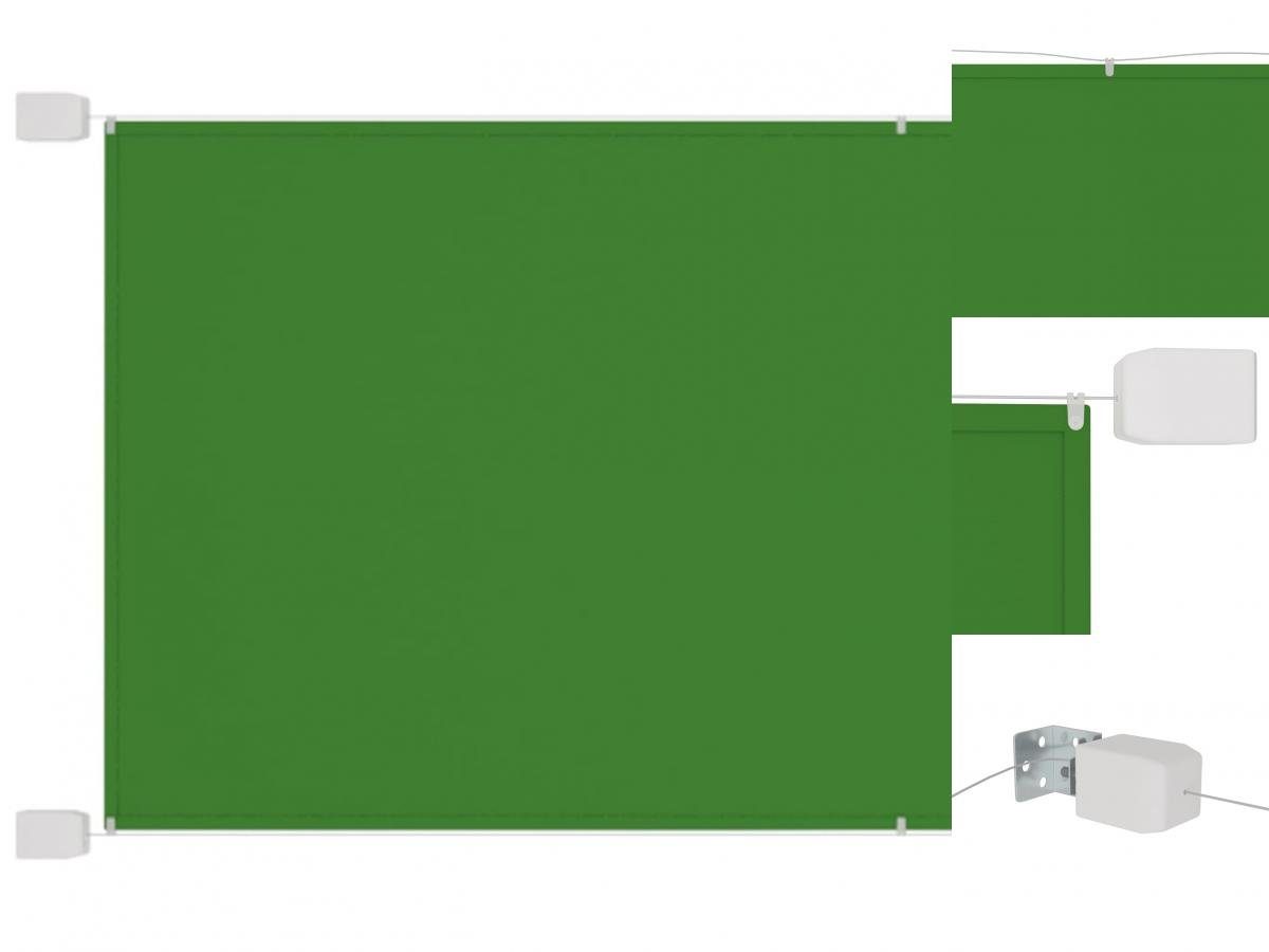 vidaXL Seitenmarkise Senkrechtmarkise Hellgrün 140x600 cm Oxford-Gewebe Sichtschutz Windsch