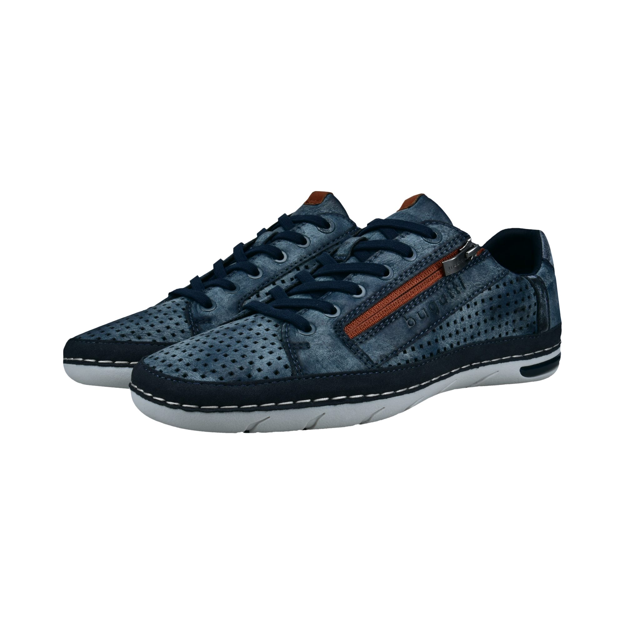 bugatti Sneaker Halbschuh, Freizeitschuh mit praktischem Reißverschluss günstig online kaufen