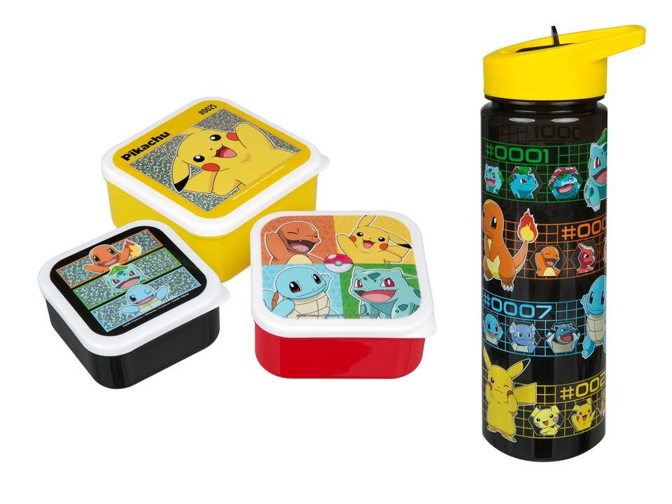 UNDERCOVER Trinkflasche Pokemon Lunch Set Brotdose + Trinkflasche
