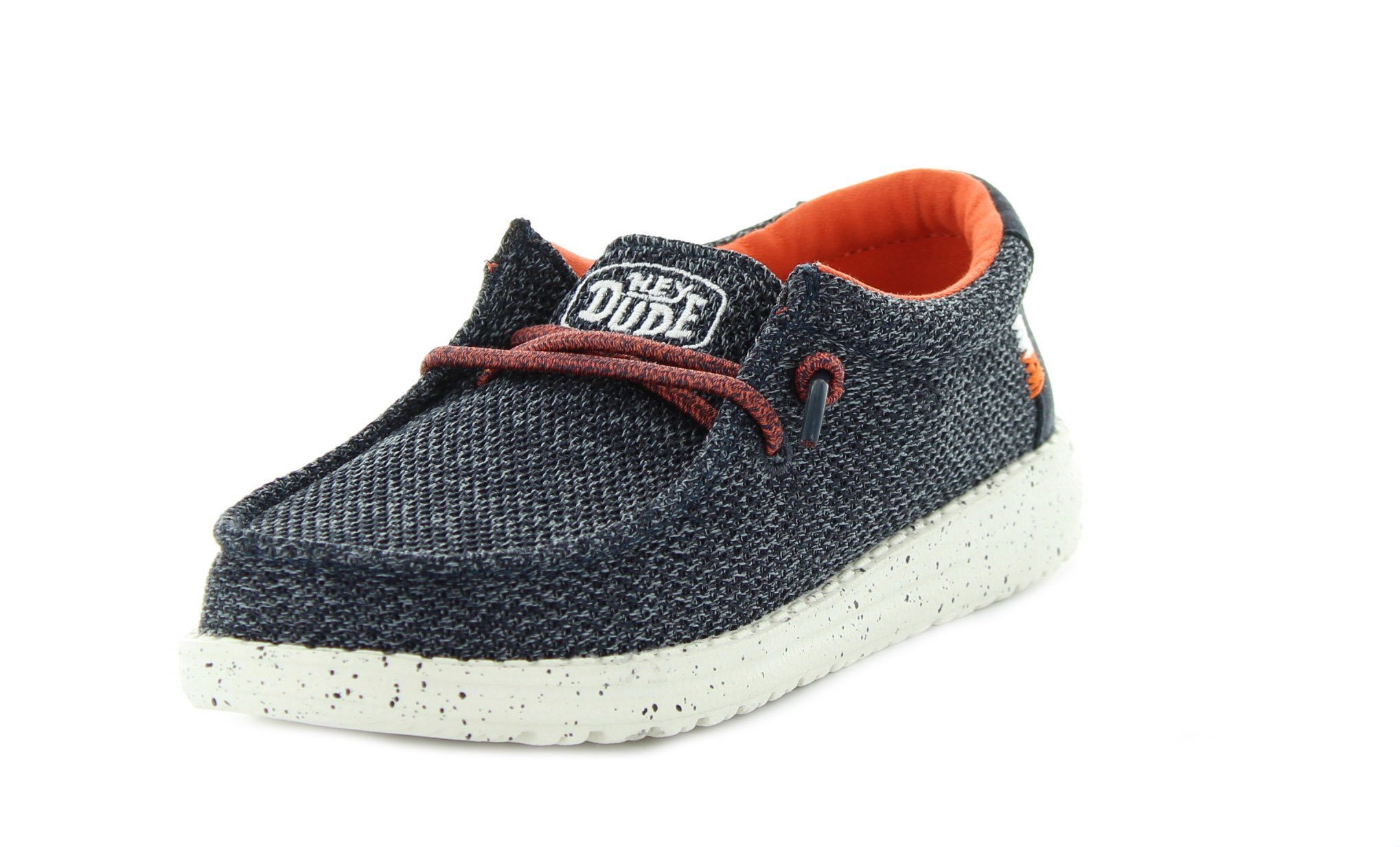 Hey Dude Wally Youth Sox bequeme Slipper und Passform blau Lockere