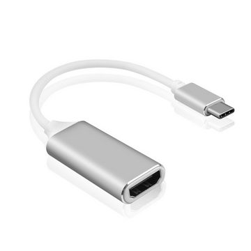 Olotos USB-C-Stecker zu HDMI-Buchse Adapter 4K Typ C auf HDMI Konverter Handy Audio- & Video-Kabel, für Huawei Samsung Galaxy iPhone 15 MacBook
