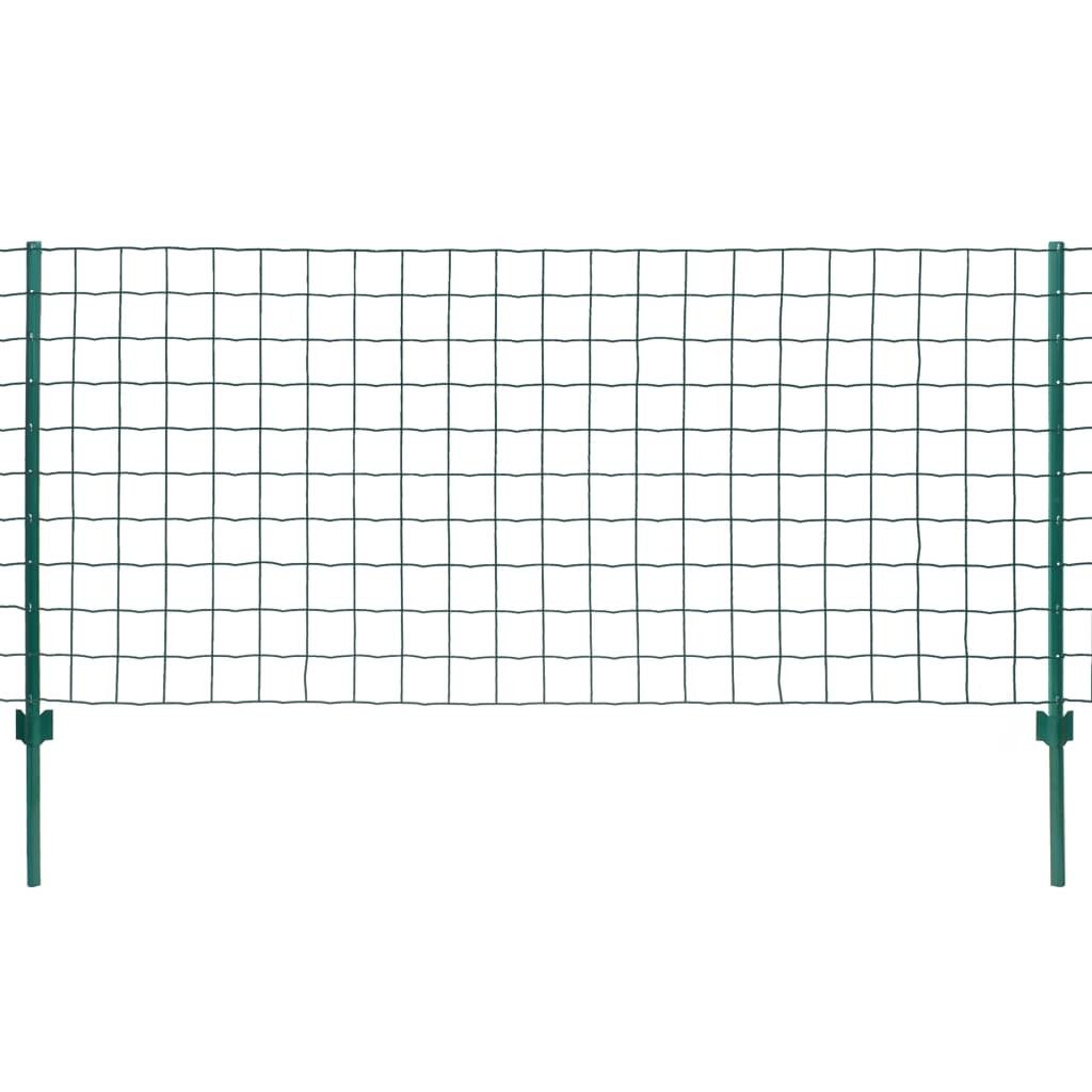 vidaXL Gartentor Metallzaun Stahl 20 x 1,5 m Grün