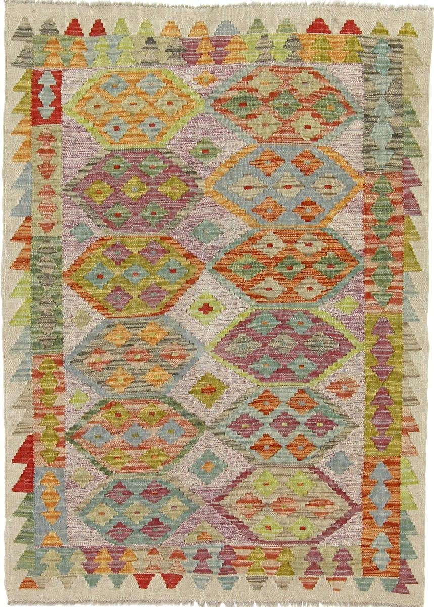 Orientteppich Trading, Heritage rechteckig, Afghan Kelim Orientteppich, Moderner Nain 3 Höhe: Handgewebter mm 106x144