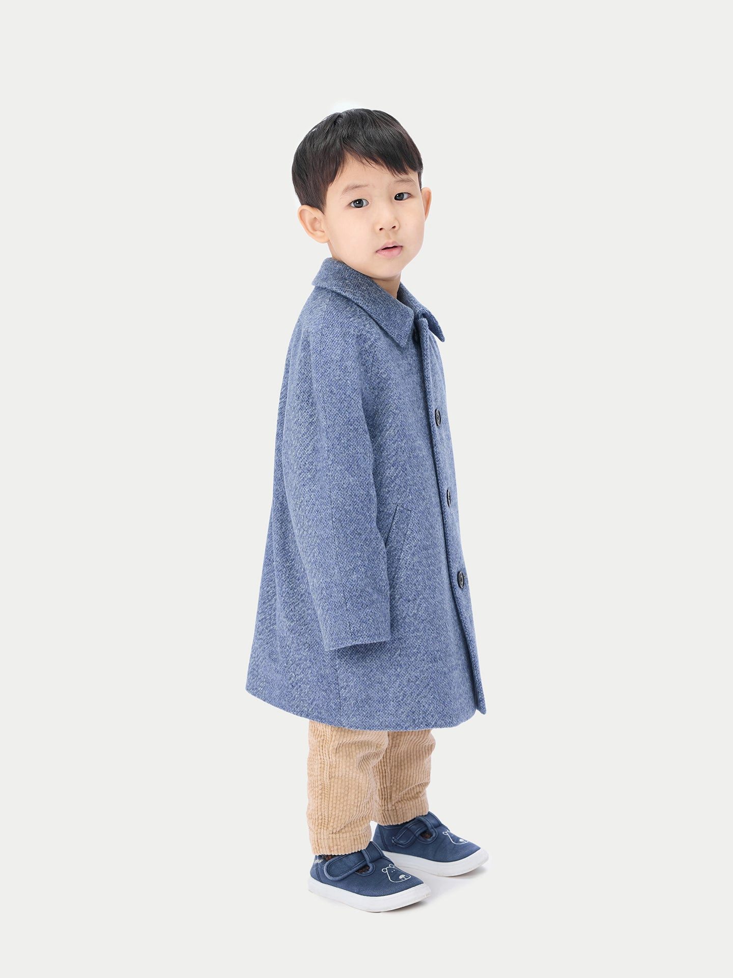 GOBI Cashmere Wollmantel Genähte Kinder-Kaschmirjacke