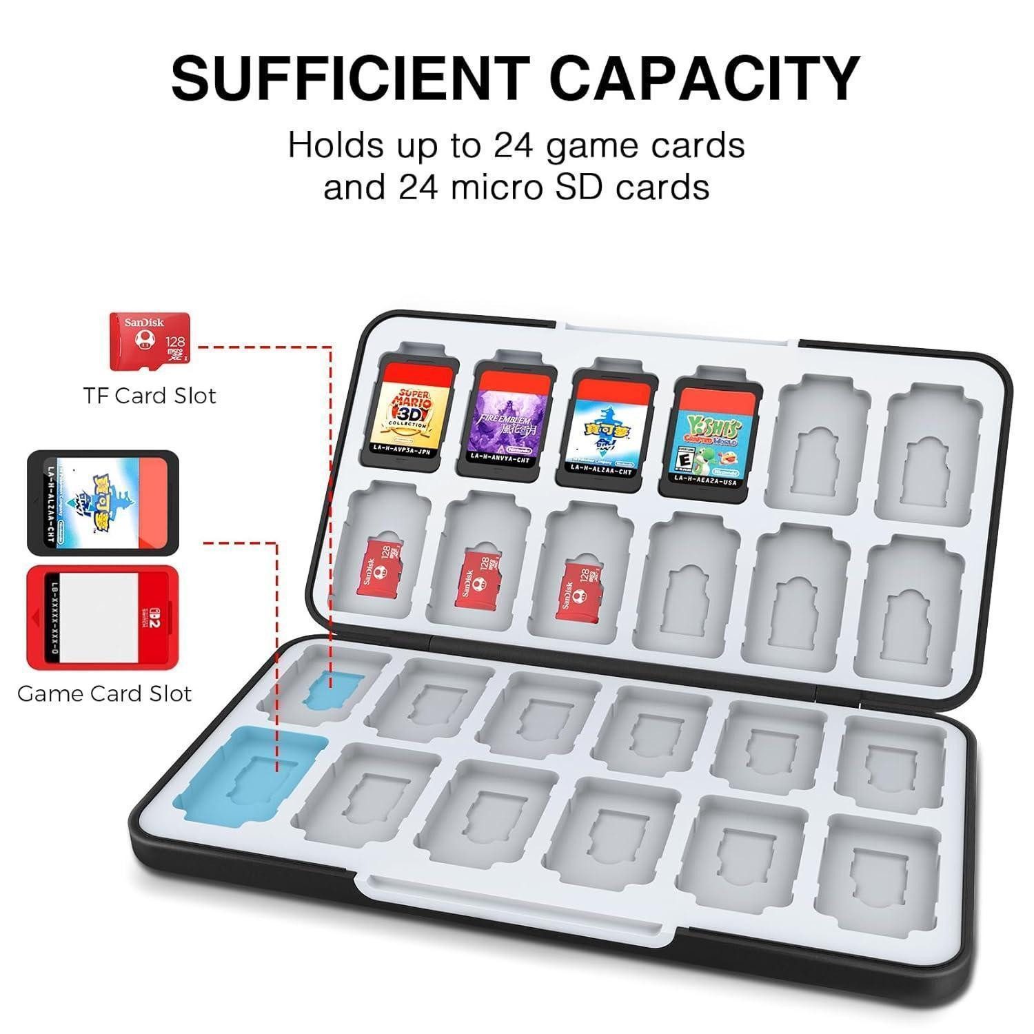 LuxusKollektion Aufbewahrungsbox Aufbewahrungsbox für Switch Game Card, Schutzhülle OLED Memory Card