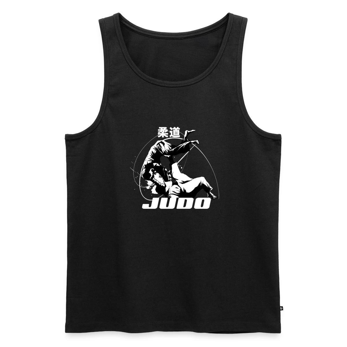 T-Shirt Judo Throw Kampfkunst Mit Kanji Männer Premium Tank Top